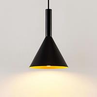 Arcchio Tadej hanglamp 1-lamp 19 cm zwart-goud
