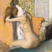 PGM Edgar Degas - Frau nach dem Bade Kunstdruk 80x60cm