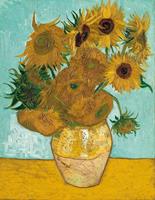 PGM Vincent Van Gogh - Vase mit Sonnenblumen Kunstdruck 70x90cm