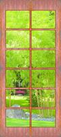 Papermoon Deur met Bamboe Vlies Fotobehang 90x200cm