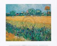 PGM Vincent Van Gogh - Vista di Arles Con Irises Kunstdruk 30x24cm
