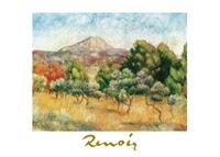 PGM Auguste Renoir - Il mont Sainte-Victoire Kunstdruk 70x50cm