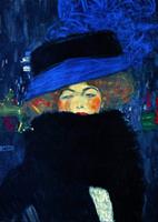 PGM Gustav Klimt - Lady with Hat Kunstdruk 50x70cm