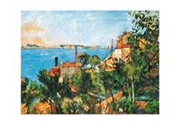 PGM Paul Cézanne - La Mer a l'Estaque Kunstdruk 30x30cm