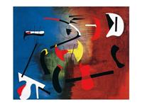 PGM Joan Miro - Peinture Kunstdruk 80x60cm