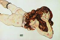 PGM Egon Schiele - Nudo di ragazza Kunstdruk 90x60cm