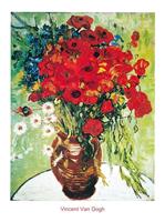 PGM Vincent Van Gogh - Vase avec marguerite Kunstdruk 60x80cm