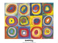 PGM Wassily Kandinsky - Farbstudie Quadrate Kunstdruk 80x60cm