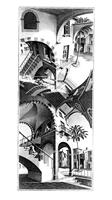 PGM M. C. Escher - Oben und Unten Kunstdruk 45x79cm