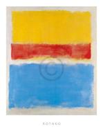 PGM Mark Rothko - Untitled Yellow-Red and Blue Kunstdruk 60x80cm