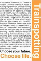 GBeye Trainspotting Quotes 1 Poster 61x91,5cm