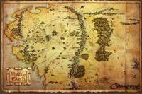 GBeye The Hobbit Map Poster 91,5x61cm