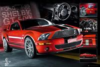 GBeye Easton Red Mustang GT500 Poster 91,5x61cm