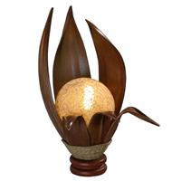 Woru Tafellamp Karima van geharde kokosnootblaadjes