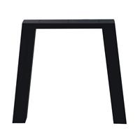 Furniture Legs Europe Zwarte trapezium tafelpoot 72 cm (koker 10 x 10)