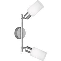 BES LED LED Plafondlamp - Plafondverlichting - Trion Smast - E14 Fitting - 2-lichts - Rechthoek - Mat Nikkel - Aluminium