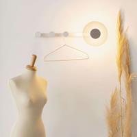 Mantra LED-Wandleuchte Venus mit Kleiderhaken, weiß