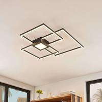 Lindby Duetto LED-Deckenlampe, anthrazit, 38 W