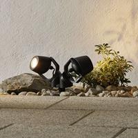 Fumagalli Spießlampe Minitommy 2-flammig CCT schwarz/frosted