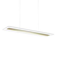 Linea Light LED-Hängeleuchte Antille, Glas, rechteckig, gold