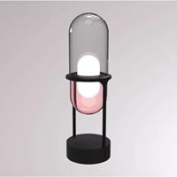 LOUM Pille LED-Tischleuchte grau/pink