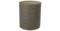 Fine Asianliving Stool Mangowood Handmade in Thailand Grey