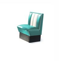 Bel Air Dinerbank Single Booth HW-70 Turquoise -  Dinerbank Single Booth HW-70 Turquoise