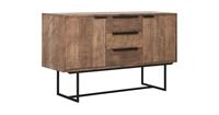 24Designs Odeon NO.1 Dressoir- B139 X D45 X H84 Cm - Teakhout - Metalen Onderstel