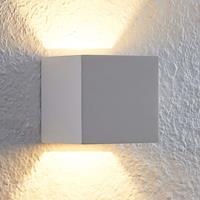 Lindby Quaso LED-Wandleuchte aus weißem Gips