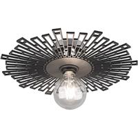 BES LED LED Plafondlamp - Plafondverlichting - Trion Mila - E27 Fitting - Rond - Mat Zwart - Aluminium