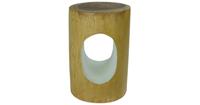 Fine Asianliving Stool Mangowood Handmade in Thailand Natural White