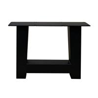 Furniture Legs Europe Set zwarte A tafelpoten 40 cm met stelvoeten (koker 8 x 8)