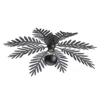 I-Lumen Plafondlamp Palm 8 bladen Ø 65 cm zwart
