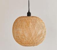 Groenovatie Bamboe Hanglamp, Handgemaakt, Naturel, ⌀43 cm