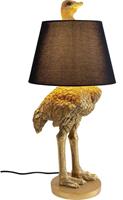 Kare Design Struisvogel Vloerlamp/Tafellamp - Hoogte 69 Cm - Goudkleurig