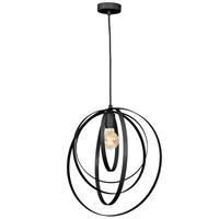 LUMINEX Hanglamp Ringo, 1-lamp, zwart
