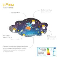Elobra Deckenleuchte Bildwolke Space Mission, blau
