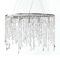 ONLI Hanglamp Laila met kristal-behang 5-lamps