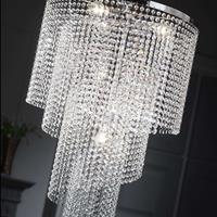 ONLI Plafondlamp Elica met kristal-spiraal, Ø 35cm