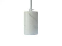 Groenovatie Marmeren Hanglamp Deluxe, E27 Fitting, Ø7x10cm, Wit