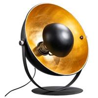 Leen Bakker Tafellamp Brugge - goudkleurig/zwart - 35x27x30 cm
