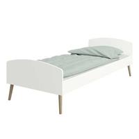 Leen Bakker Bed Soft Line - wit - 69x96x204 cm