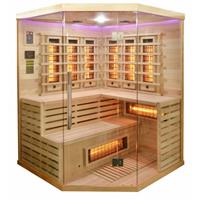 badstuber Deluxe infrarood sauna 150x150cm 3-4 persoons
