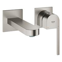 Grohe Plus 2-gats wandkraan m-size met sprong 14.7cm brushed hard graphite 29303AL3