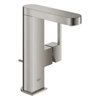 Grohe Plus 1-gats wastafelkraan m-size met waste brushed hard graphite 23871AL3