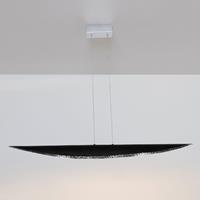 J. Holländer LED-Hängeleuchte Chiasso, schwarz/silber