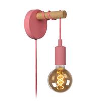 Lucide wandlamp Paulien roze E27