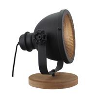 Brilliant tafellamp Kiki zwart hout E27