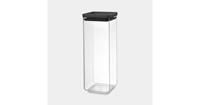 Brabantia Voorraadbus stapelbaar, 2,5 liter, TASTY+ - Dark Grey