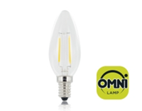 E14 2.1 watt kaarslamp Filament warm wit